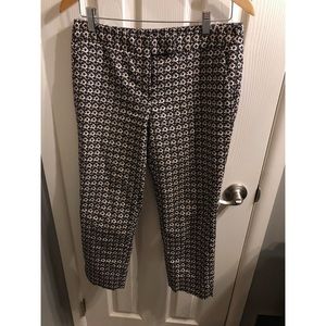 KENAR Geometric Crop Dress Pants Size 6